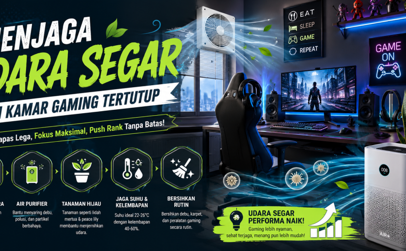 Menjaga Udara Segar di Kamar Gaming Tertutup